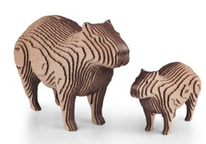 Деревянный 3D пазл копилка EWA Капибара