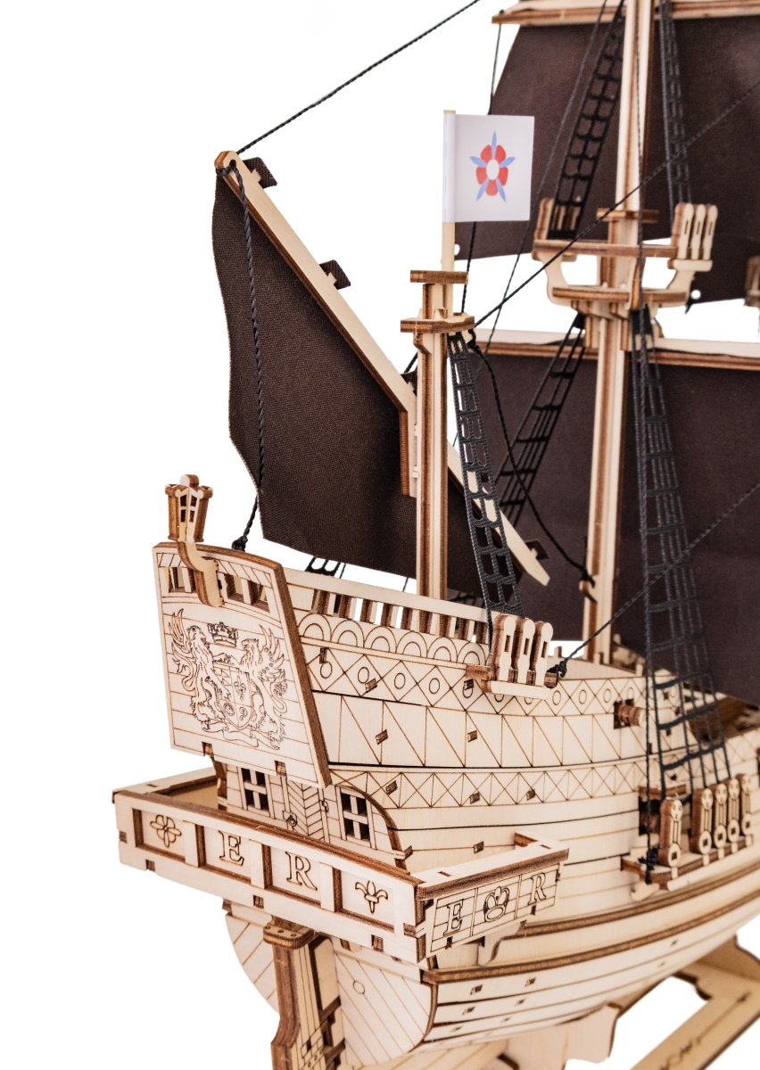 Сборная модель, деревянный конструктор EWA Корабль Владыка Морей