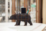 Сборная модель EWA Design Настольный органайзер Медведь (черный)