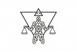 Деревянный декор настенный, панно, пазл EWA Design Весы