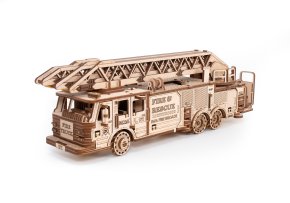 Сборная модель деревянная 3D EWA Пожарная машина с лестницей