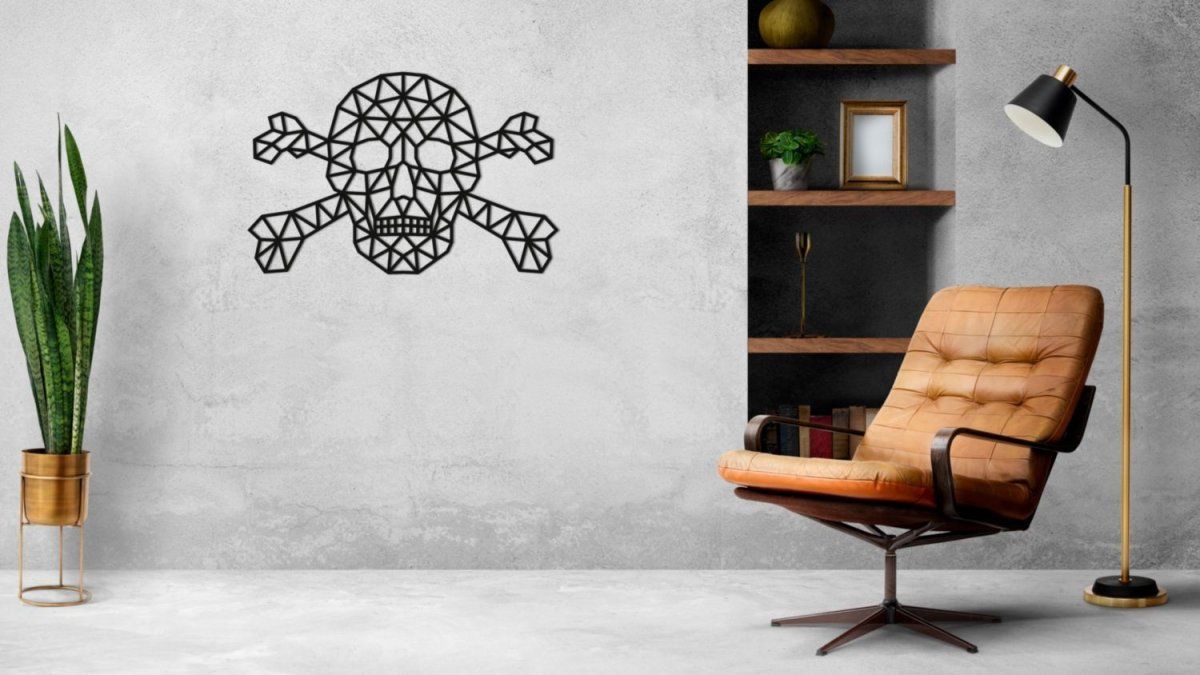 Деревянный декор настенный, панно, сборная модель EWA Design Веселый Роджер